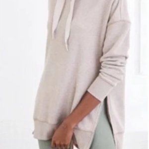 Aerie Street Hoodie Side Zip Gray Size Small